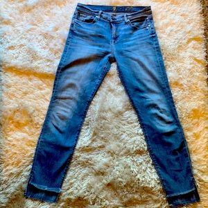 7 for all mankind skinny/ankle jeans